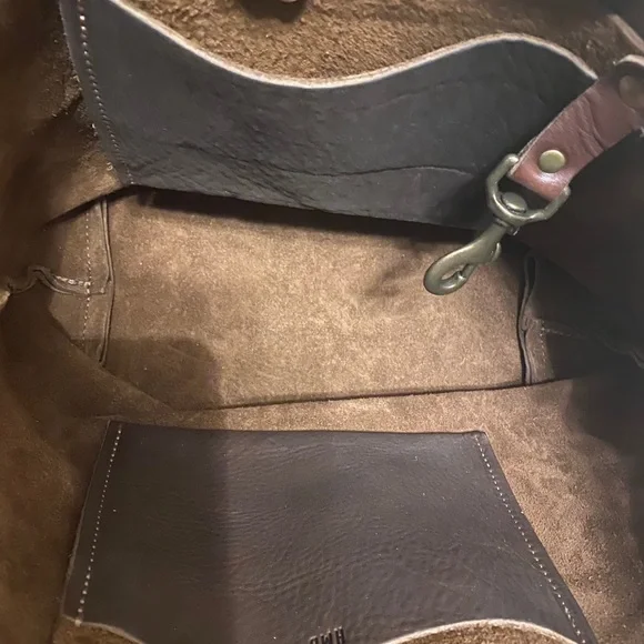 NWT Go Forth Goods Mocha Small Avery Tote Bag - Picture 5 of 10